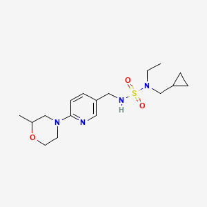 4-[5-[[[Cyclopropylmethyl(ethyl)sulfamoyl]amino]methyl]pyridin-2-yl]-2-methylmorpholine