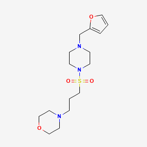 4-[3-[4-(Furan-2-ylmethyl)piperazin-1-yl]sulfonylpropyl]morpholine