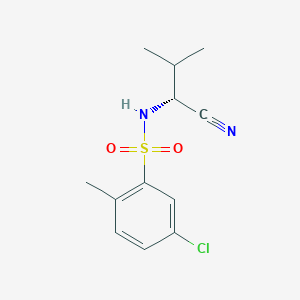 5-chloro-N-[(1R)-1-cyano-2-methylpropyl]-2-methylbenzenesulfonamide