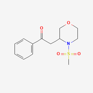 2-(4-Methylsulfonylmorpholin-3-yl)-1-phenylethanone