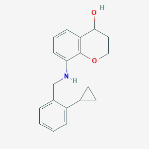 8-[(2-cyclopropylphenyl)methylamino]-3,4-dihydro-2H-chromen-4-ol