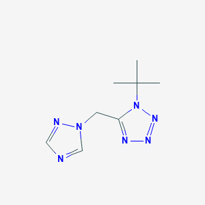 1-Tert-butyl-5-(1,2,4-triazol-1-ylmethyl)tetrazole