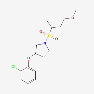 3-(2-Chlorophenoxy)-1-(4-methoxybutan-2-ylsulfonyl)pyrrolidine