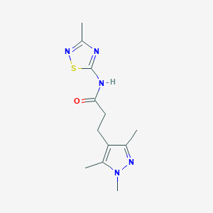 N-(3-methyl-1,2,4-thiadiazol-5-yl)-3-(1,3,5-trimethylpyrazol-4-yl)propanamide