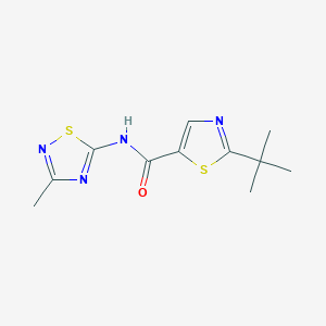 2-tert-butyl-N-(3-methyl-1,2,4-thiadiazol-5-yl)-1,3-thiazole-5-carboxamide