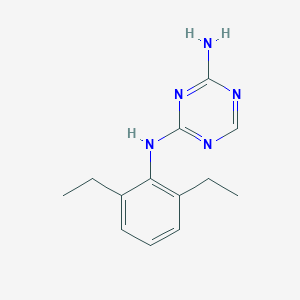 molecular formula C13H17N5 B069697 2-N-(2,6-diethylphenyl)-1,3,5-triazine-2,4-diamine CAS No. 175204-33-8