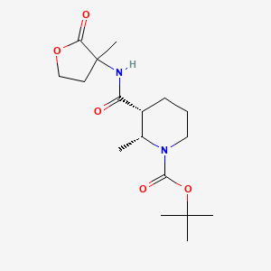 tert-butyl (2R,3R)-2-methyl-3-[(3-methyl-2-oxooxolan-3-yl)carbamoyl]piperidine-1-carboxylate