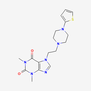 1,3-Dimethyl-7-[2-(4-thiophen-2-ylpiperazin-1-yl)ethyl]purine-2,6-dione