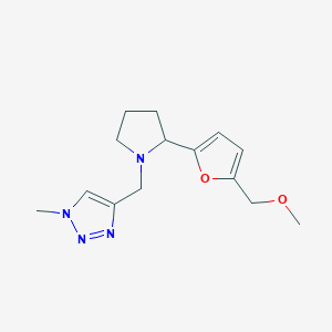 4-[[2-[5-(Methoxymethyl)furan-2-yl]pyrrolidin-1-yl]methyl]-1-methyltriazole