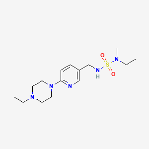 1-Ethyl-4-[5-[[[ethyl(methyl)sulfamoyl]amino]methyl]pyridin-2-yl]piperazine