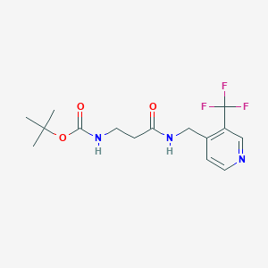 tert-butyl N-[3-oxo-3-[[3-(trifluoromethyl)pyridin-4-yl]methylamino]propyl]carbamate