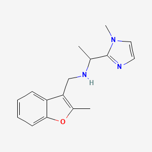 N-[(2-methyl-1-benzofuran-3-yl)methyl]-1-(1-methylimidazol-2-yl)ethanamine