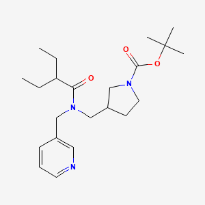 Tert-butyl 3-[[2-ethylbutanoyl(pyridin-3-ylmethyl)amino]methyl]pyrrolidine-1-carboxylate