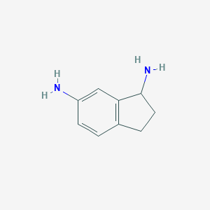 molecular formula C9H12N2 B069701 2,3-dihydro-1H-indene-1,6-diamine CAS No. 180002-30-6