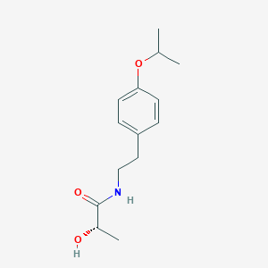 (2S)-2-hydroxy-N-[2-(4-propan-2-yloxyphenyl)ethyl]propanamide