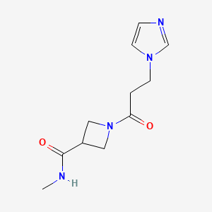 1-(3-imidazol-1-ylpropanoyl)-N-methylazetidine-3-carboxamide