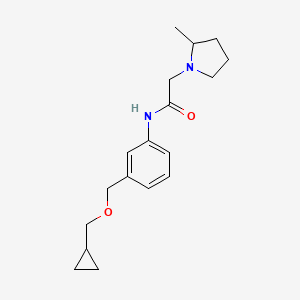 N-[3-(cyclopropylmethoxymethyl)phenyl]-2-(2-methylpyrrolidin-1-yl)acetamide