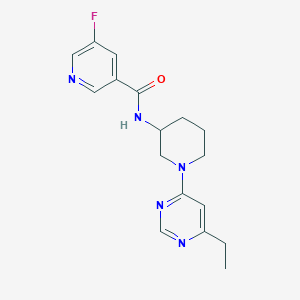 N-[1-(6-ethylpyrimidin-4-yl)piperidin-3-yl]-5-fluoropyridine-3-carboxamide