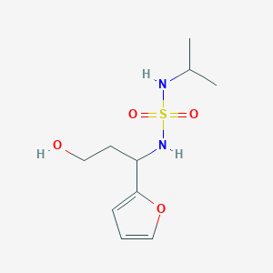 molecular formula C10H18N2O4S B6970232 3-(Furan-2-yl)-3-(propan-2-ylsulfamoylamino)propan-1-ol 