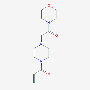 1-{4-[2-(Morpholin-4-yl)-2-oxoethyl]piperazin-1-yl}prop-2-en-1-one