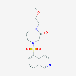 4-Isoquinolin-5-ylsulfonyl-1-(2-methoxyethyl)-1,4-diazepan-2-one