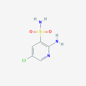 molecular formula C5H6ClN3O2S B069703 2-Amino-5-chloropyridine-3-sulfonamide CAS No. 163137-44-8