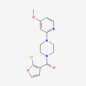 (2-Chlorofuran-3-yl)-[4-(4-methoxypyridin-2-yl)piperazin-1-yl]methanone