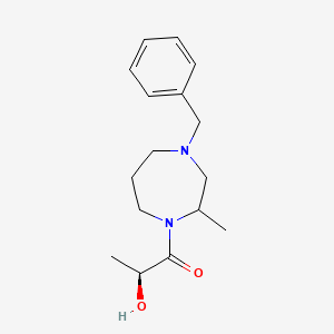 molecular formula C16H24N2O2 B6970329 (2S)-1-(4-benzyl-2-methyl-1,4-diazepan-1-yl)-2-hydroxypropan-1-one 