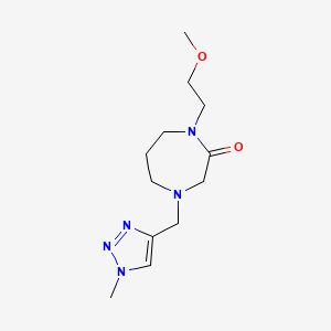 1-(2-Methoxyethyl)-4-[(1-methyltriazol-4-yl)methyl]-1,4-diazepan-2-one