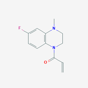 molecular formula C12H13FN2O B6970441 1-(6-Fluoro-4-methyl-1,2,3,4-tetrahydroquinoxalin-1-yl)prop-2-en-1-one 