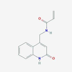 N-[(2-oxo-1,2-dihydroquinolin-4-yl)methyl]prop-2-enamide