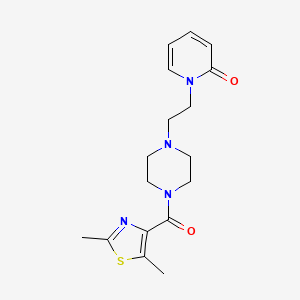 1-[2-[4-(2,5-Dimethyl-1,3-thiazole-4-carbonyl)piperazin-1-yl]ethyl]pyridin-2-one