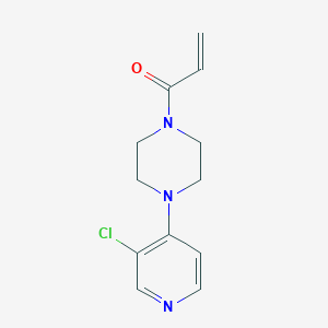 molecular formula C12H14ClN3O B6970458 1-[4-(3-Chloropyridin-4-yl)piperazin-1-yl]prop-2-en-1-one 