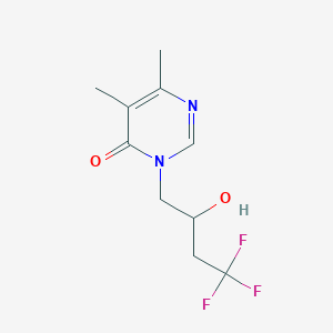 molecular formula C10H13F3N2O2 B6970469 5,6-Dimethyl-3-(4,4,4-trifluoro-2-hydroxybutyl)pyrimidin-4-one 