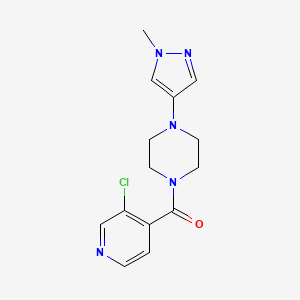 (3-Chloropyridin-4-yl)-[4-(1-methylpyrazol-4-yl)piperazin-1-yl]methanone