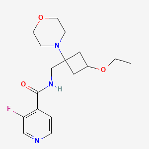 N-[(3-ethoxy-1-morpholin-4-ylcyclobutyl)methyl]-3-fluoropyridine-4-carboxamide