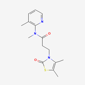 3-(4,5-dimethyl-2-oxo-1,3-thiazol-3-yl)-N-methyl-N-(3-methylpyridin-2-yl)propanamide