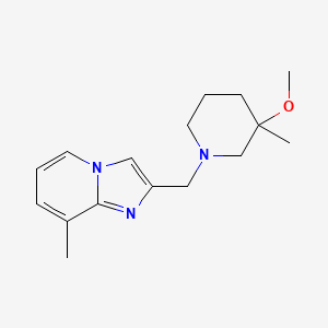 2-[(3-Methoxy-3-methylpiperidin-1-yl)methyl]-8-methylimidazo[1,2-a]pyridine