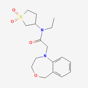 2-(3,5-dihydro-2H-4,1-benzoxazepin-1-yl)-N-(1,1-dioxothiolan-3-yl)-N-ethylacetamide