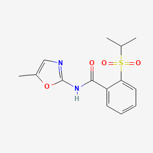 N-(5-methyl-1,3-oxazol-2-yl)-2-propan-2-ylsulfonylbenzamide