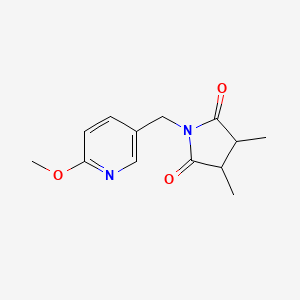 1-[(6-Methoxypyridin-3-yl)methyl]-3,4-dimethylpyrrolidine-2,5-dione