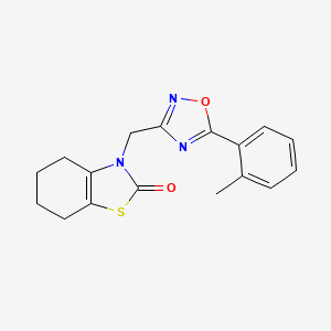 3-[[5-(2-Methylphenyl)-1,2,4-oxadiazol-3-yl]methyl]-4,5,6,7-tetrahydro-1,3-benzothiazol-2-one