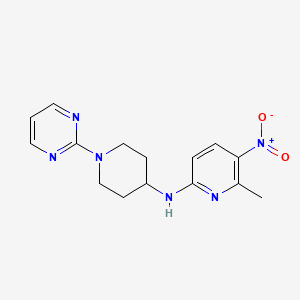 6-methyl-5-nitro-N-(1-pyrimidin-2-ylpiperidin-4-yl)pyridin-2-amine