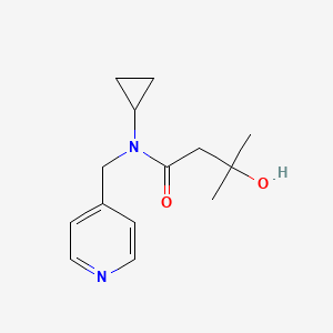 N-cyclopropyl-3-hydroxy-3-methyl-N-(pyridin-4-ylmethyl)butanamide