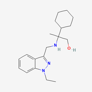 2-Cyclohexyl-2-[(1-ethylindazol-3-yl)methylamino]propan-1-ol