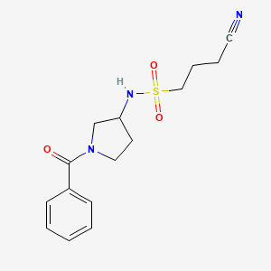 N-(1-benzoylpyrrolidin-3-yl)-3-cyanopropane-1-sulfonamide