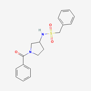 N-(1-benzoylpyrrolidin-3-yl)-1-phenylmethanesulfonamide