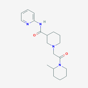 1-[2-(2-methylpiperidin-1-yl)-2-oxoethyl]-N-pyridin-2-ylpiperidine-3-carboxamide