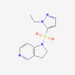 1-(2-Ethylpyrazol-3-yl)sulfonyl-2,3-dihydropyrrolo[3,2-c]pyridine