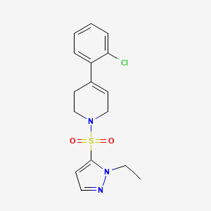 4-(2-chlorophenyl)-1-(2-ethylpyrazol-3-yl)sulfonyl-3,6-dihydro-2H-pyridine